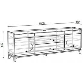 ТВ-тумба Матера модель 1