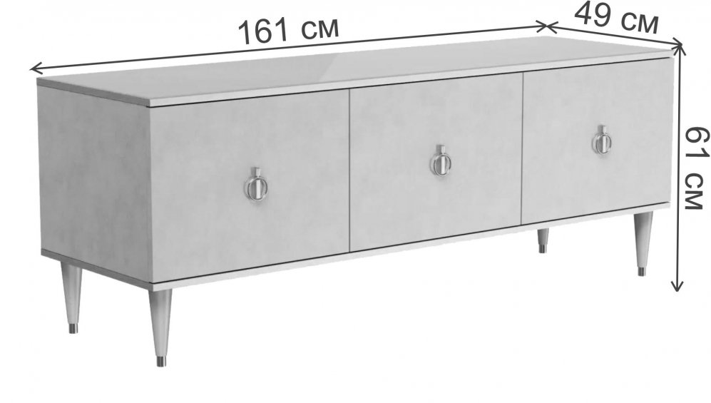 ТВ-тумба Rimini орех империя / золото