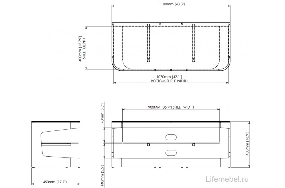 ТВ-тумба Winchester FS1100WINSB