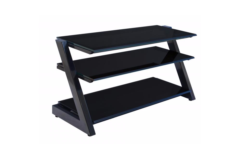 ТВ-тумба Зетка 100 см стекло черное