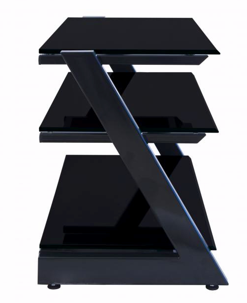 ТВ-тумба Зетка 80 см стекло черное