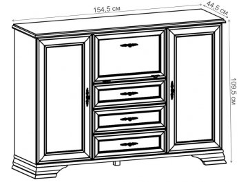 Витрина Кентаки KOM2W3S1B
