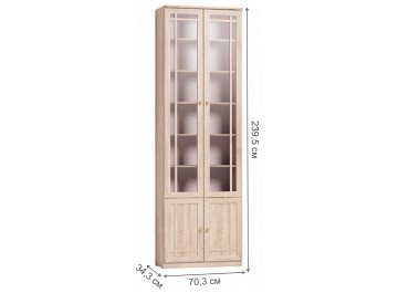 Шкаф для книг Sherlock 32 дуб сонома