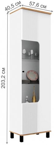 Витрина Джуна ДЖ-1 белый
