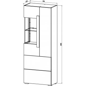 Витрина Куба 1706.М4