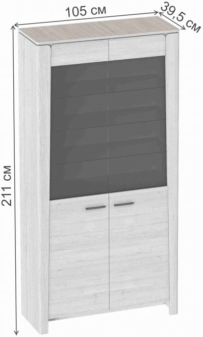 Витрина Мальта дуб винтерберг