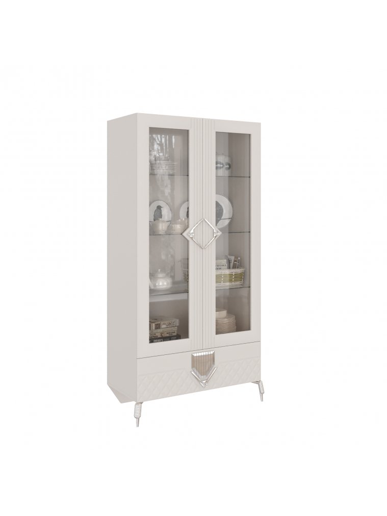 Витрина Савелья ГСВ-03 кашемир / серебро