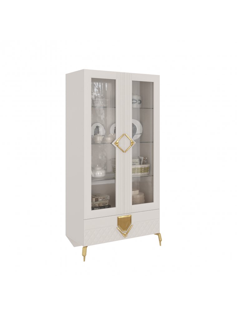 Витрина Савелья ГСВ-03 кашемир / золото