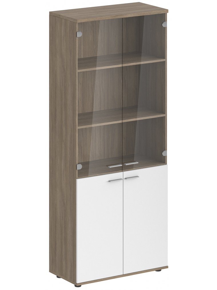 Витрина SG.801 белый / дуб темный