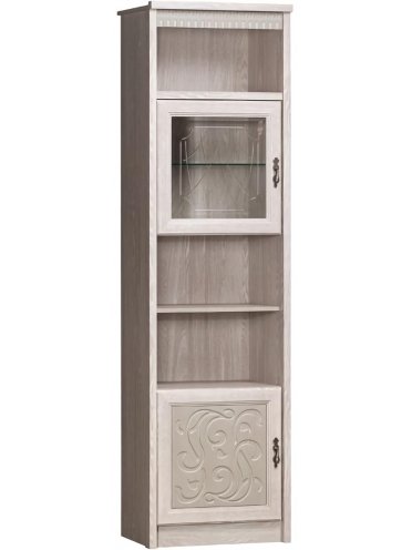Витрина Лючия №186 дуб оксфорд серый