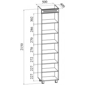 Витрина Элизабет ЭМ-4 левая