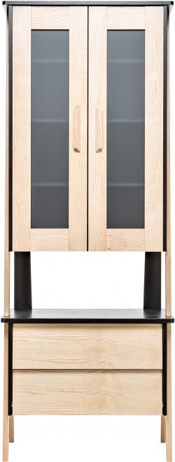Витрина Сканди-2 дуб / венге
