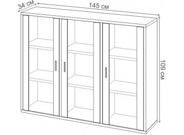 Витрина Оревро ш3в1+3ФС Н
