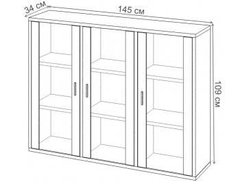 Витрина Оревро ш3в1+3ФС ВК