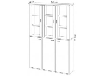 Витрина Оревро (ш3в2)+3ФГ+3ФС БЕ