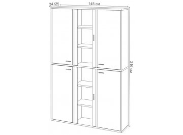 Витрина СУ(ш3в2)+4ФГ+2ФС БЕ