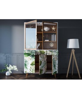 Книжный шкаф Воаб орех / принт 4