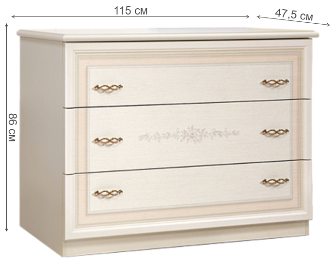 Комод Анна АНКМ-1 штрих