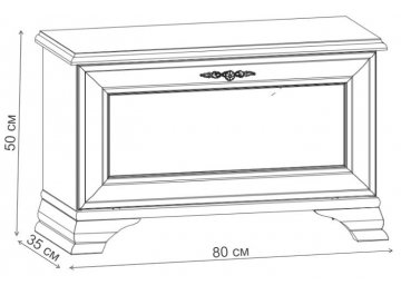 Тумба для обуви Кентаки SFK1B белый