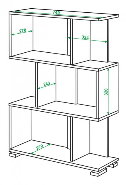 Cтеллаж СЛ-5-3 Н нельсон