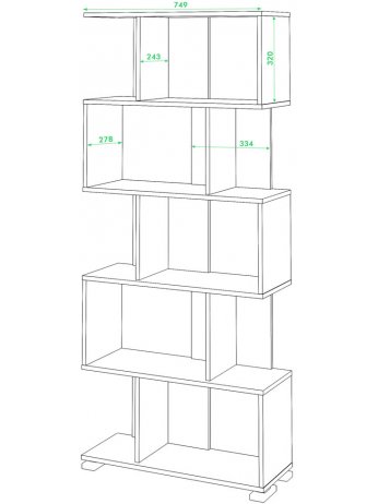 Cтеллаж СЛ-5 К карамель