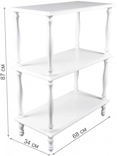 Стеллаж П 9 белый