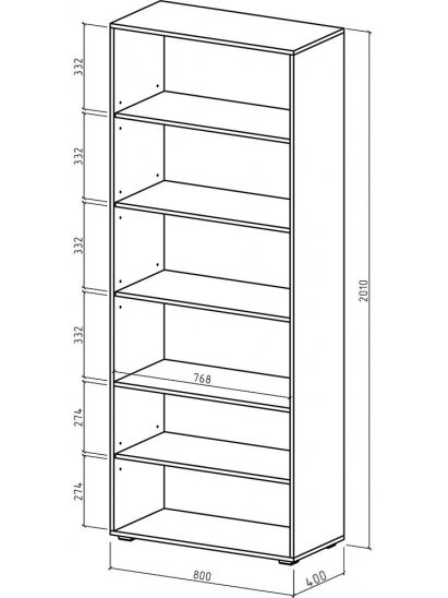 Стеллаж Марс-3 белый
