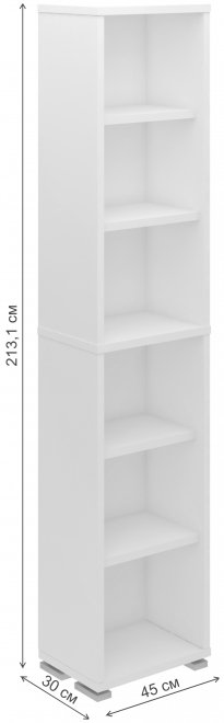 Стеллаж Феланта-20-1 БЕ белый