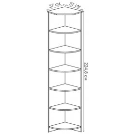Стеллаж угловой Инна 607