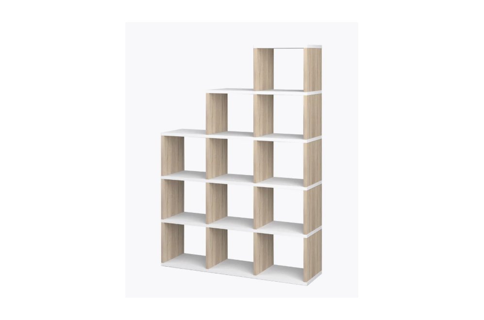 Стеллаж СЛД 5 лесенка сонома / белый