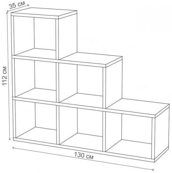 Стеллаж СЛД ШБЕ шамони / белый