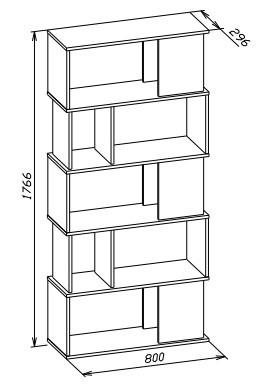 Стеллаж СТ-12 белый