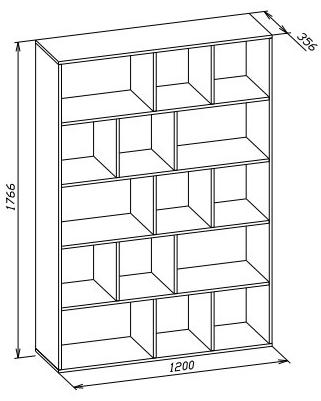 Стеллаж СТ-15 белый