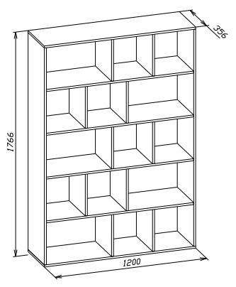 Стеллаж СТ-15 венге
