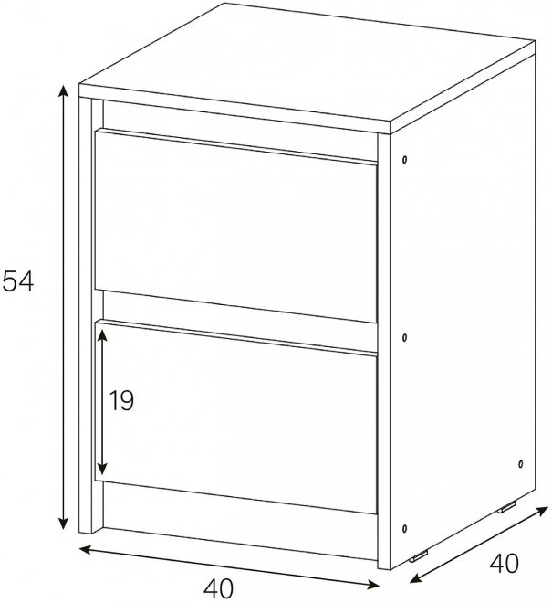 Тумба Идена ТБ06-400 белая