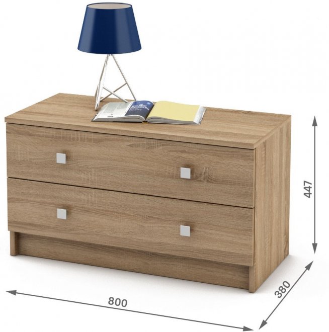 Тумба Бостон-2 дуб сонома