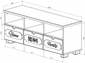 Тумба ДримСтар ДС-16