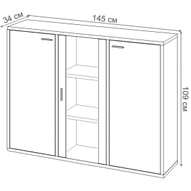 Тумба Оревро ш3в1+2ФГ+1ФС