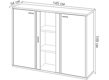 Тумба Оревро ш3в1+2ФГ+1ФС