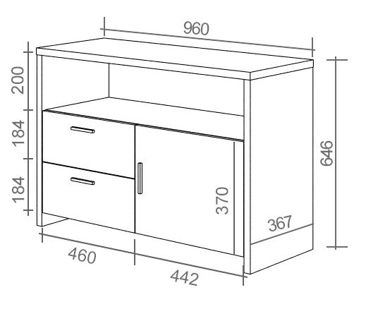Тумба ТБЛ КБЕ карамель / белая