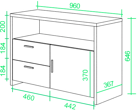 Тумба ТБЛ ШК шамони-ч / карамель