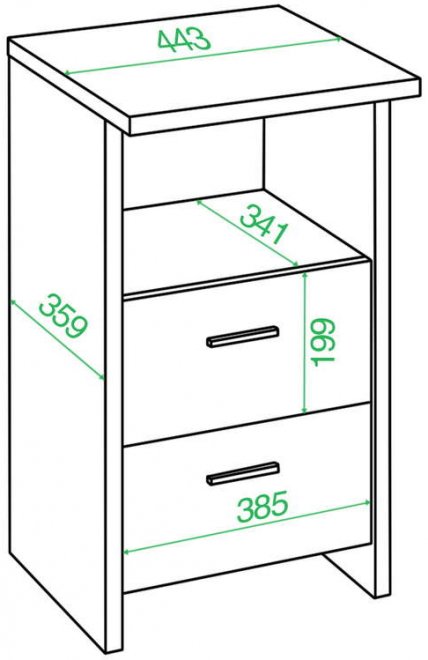 Тумба Далера НБЕ нельсон / белая