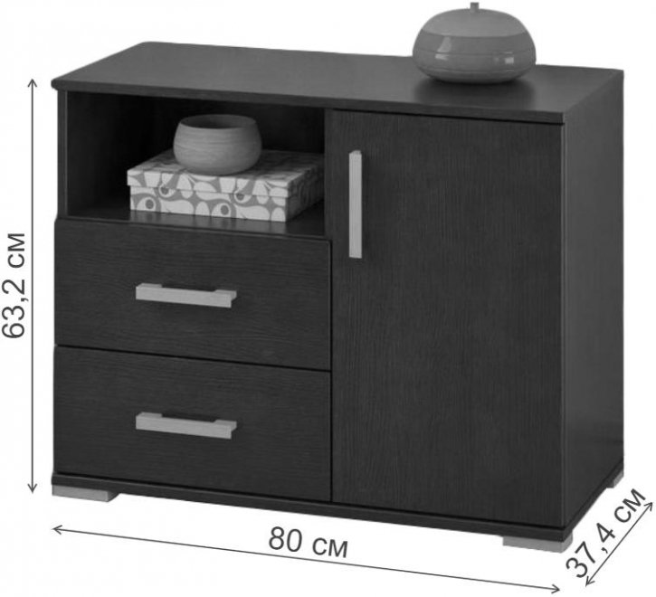 Тумба Вента-33 дуб молочный