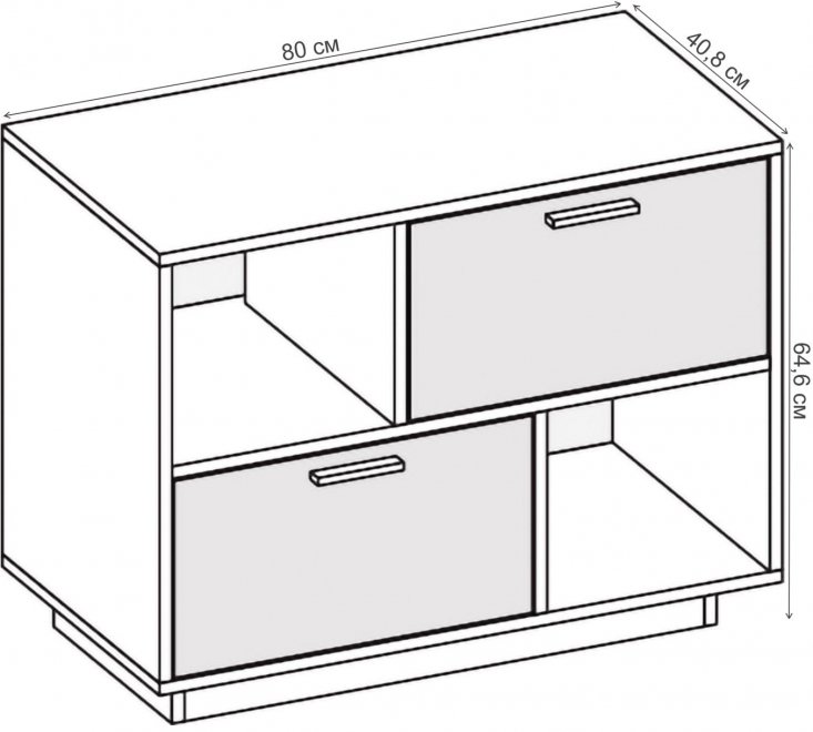 Тумба Эго Т-1 на подиуме дуб крафт золотой / белый глянец