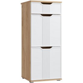 Тумба Эмилия ЭЛ-3 дуб крафт золотой / меренга