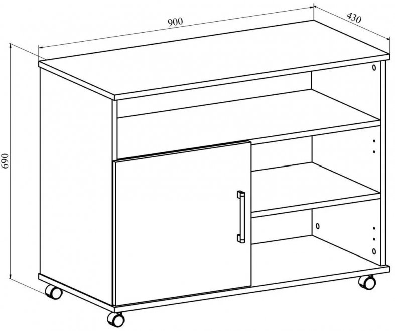 Тумба ОФ-23 дуб крафт табачный