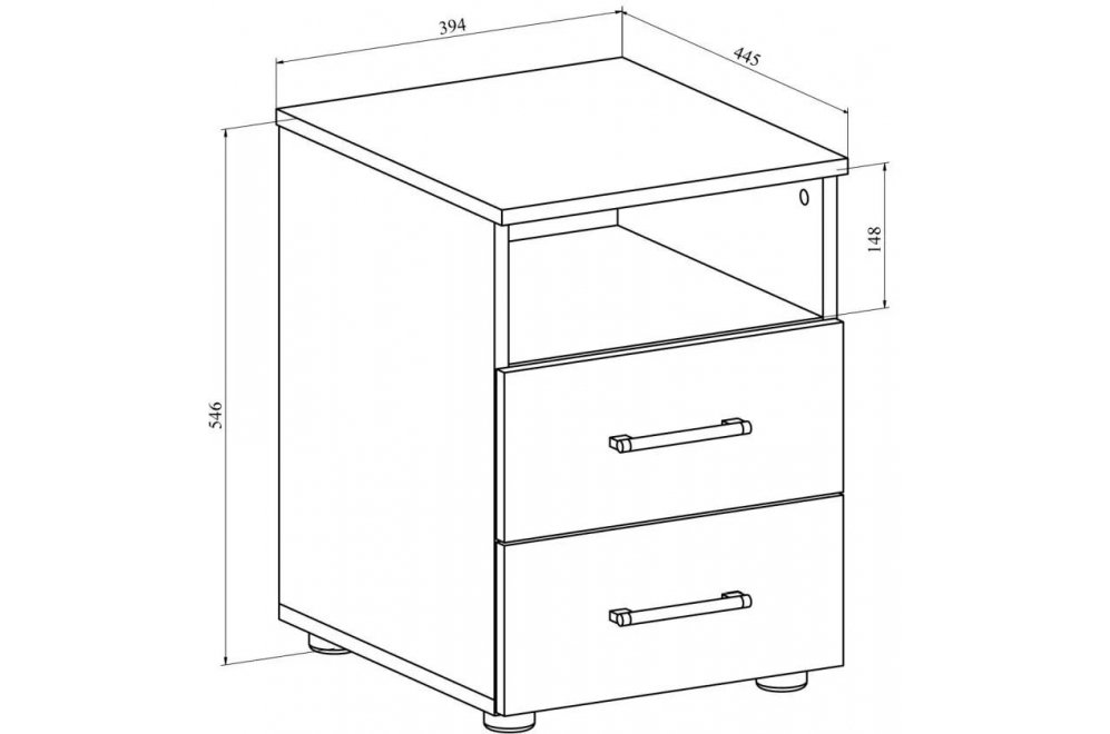 Тумба ОФ-24 дуб крафт табачный