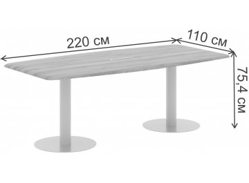 Стол для переговоров Skyland Wave WCST 2211 220х110х75,4