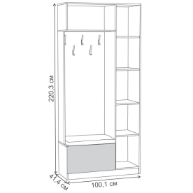 Готовая прихожая Ливерпуль 13.21
