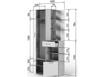 Готовая прихожая Вейт 3